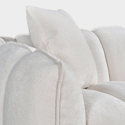 Venice Bubble Beige Boucle Fabric 2 Seater Sofa