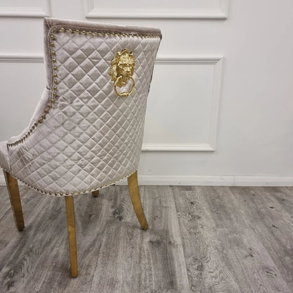 Bentley Gold Dining Chair – Now in Black & Cream Velvet