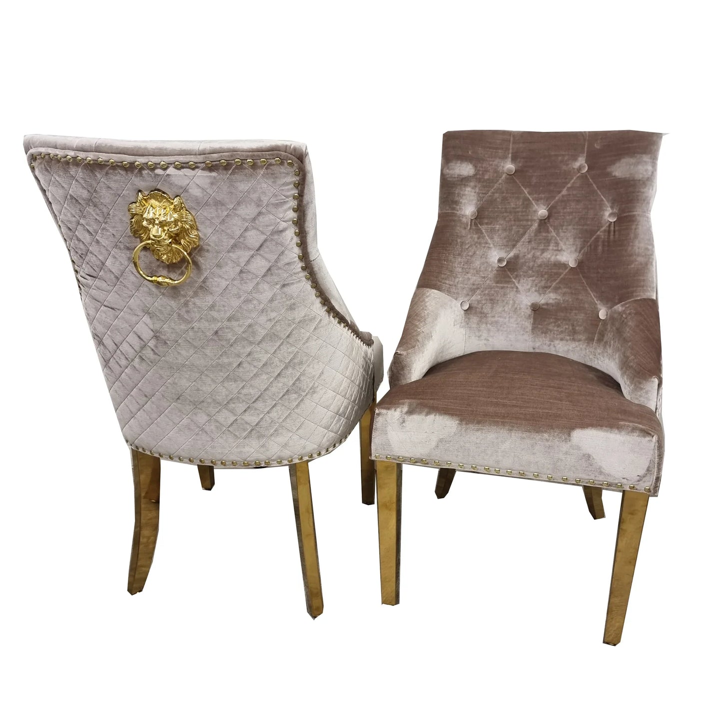 Bentley Gold Dining Chair – Now in Black & Cream Velvet