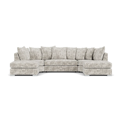 Bishop Scatterback Sofa Truffle Fabric U Shape Corner Sofa