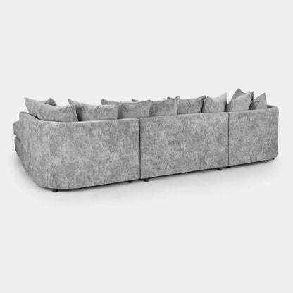 Bishopton Scatterback Sofa Platinum Grey U Shape Corner