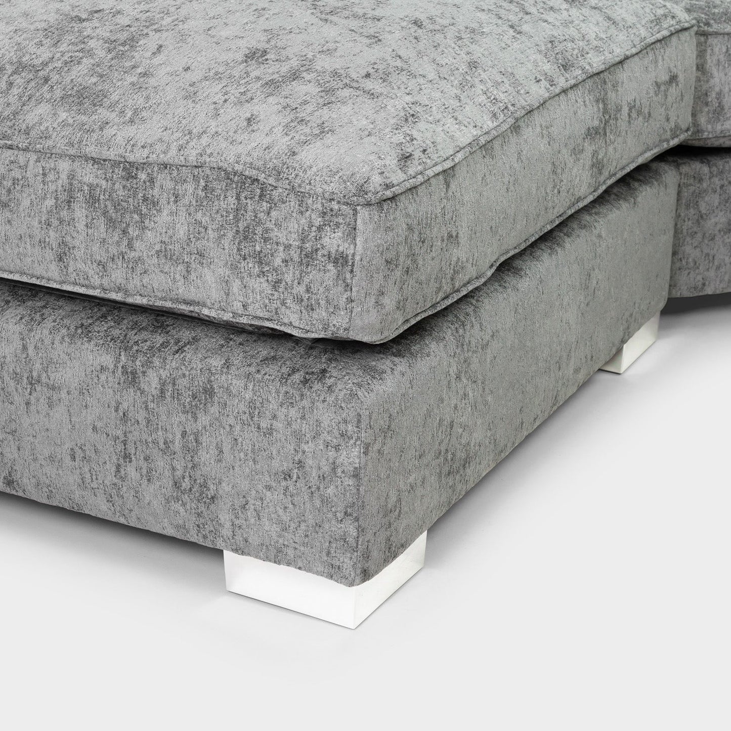 Bishopton Scatterback Sofa Platinum Grey U Shape Corner