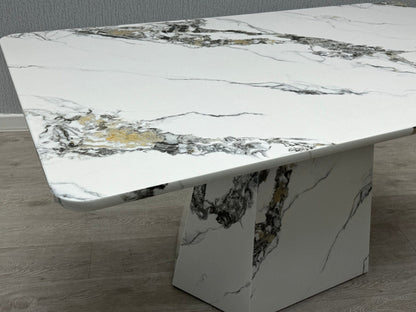 Capri 160cm Marble Effect Dining Table