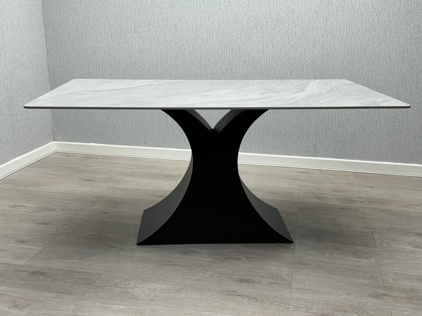 Caroline Grey Ceramic 160CM Fixed Table Top Dining Table