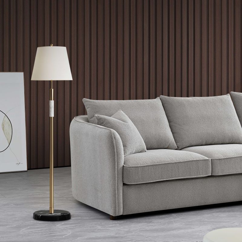 Rubin Corner Chaise In Pebble Taupe Boucle Sofa