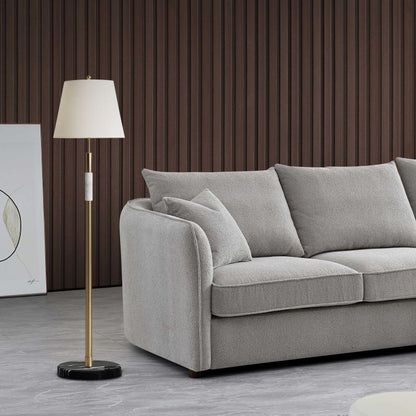 Rubin Corner Chaise In Pebble Taupe Boucle Sofa