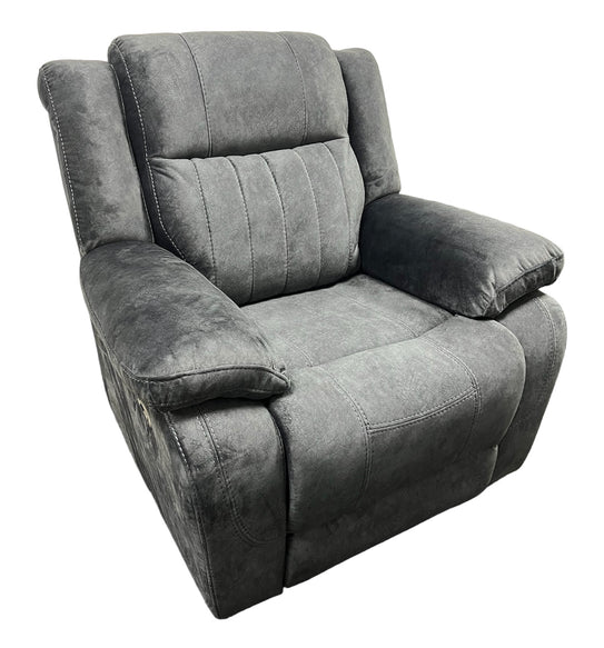 Techno 3, 2 or 1 Seater Electric Recliner Sofa Charcoal Grey Fabric