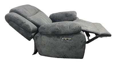 Techno 3, 2 or 1 Seater Electric Recliner Sofa Charcoal Grey Fabric