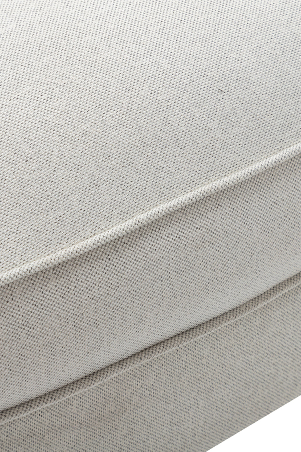 Classic Buttoned Back Linen Armchair with Wooden Legs