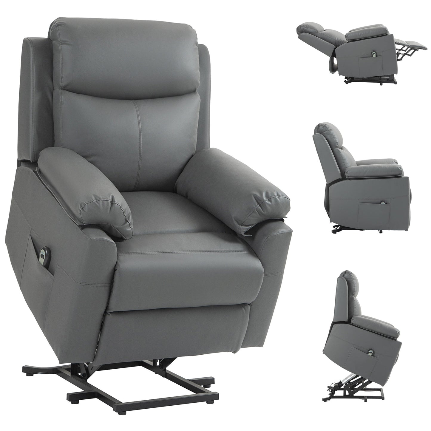 Aurora Power Lift Chair Electric Riser Recliner with Remote Control
