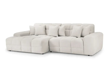 The Bubble Beige Boucle Fabric Left Hand Corner Cloud Sofa