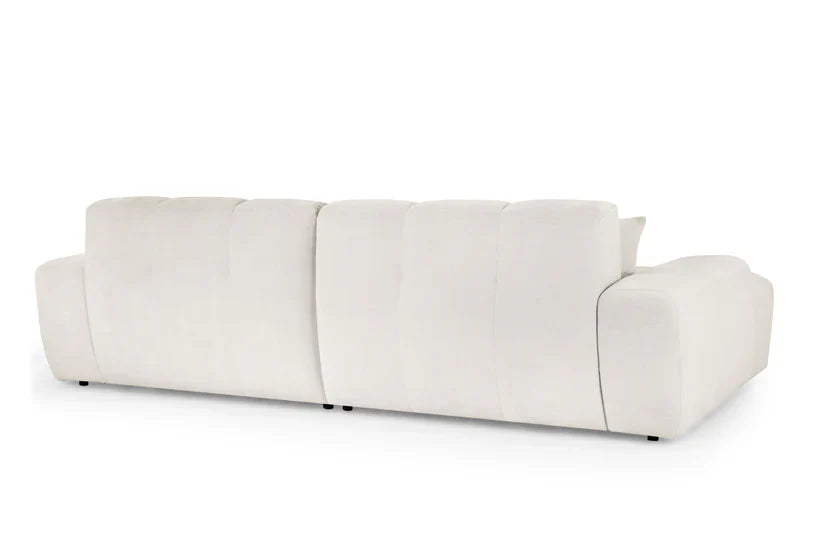The Bubble Beige Boucle Fabric Left Hand Corner Cloud Sofa