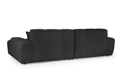 The Bubble Charcoal Black Boucle Fabric Right Hand Corner Cloud Sofa