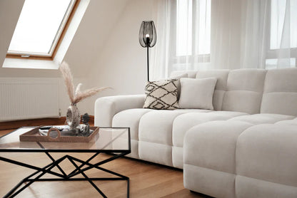 The Bubble Beige Boucle Fabric Left Hand Corner Cloud Sofa