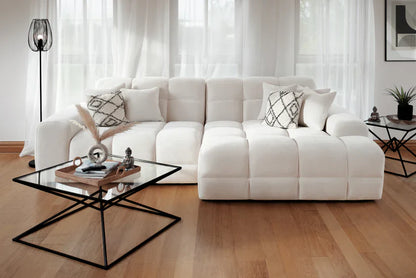 The Bubble Beige Boucle Fabric Right Hand Corner Cloud Sofa