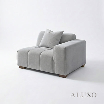 Leonard Left Hand Facing (LHF) Corner Sofa – Cloudy Grey Bouclé