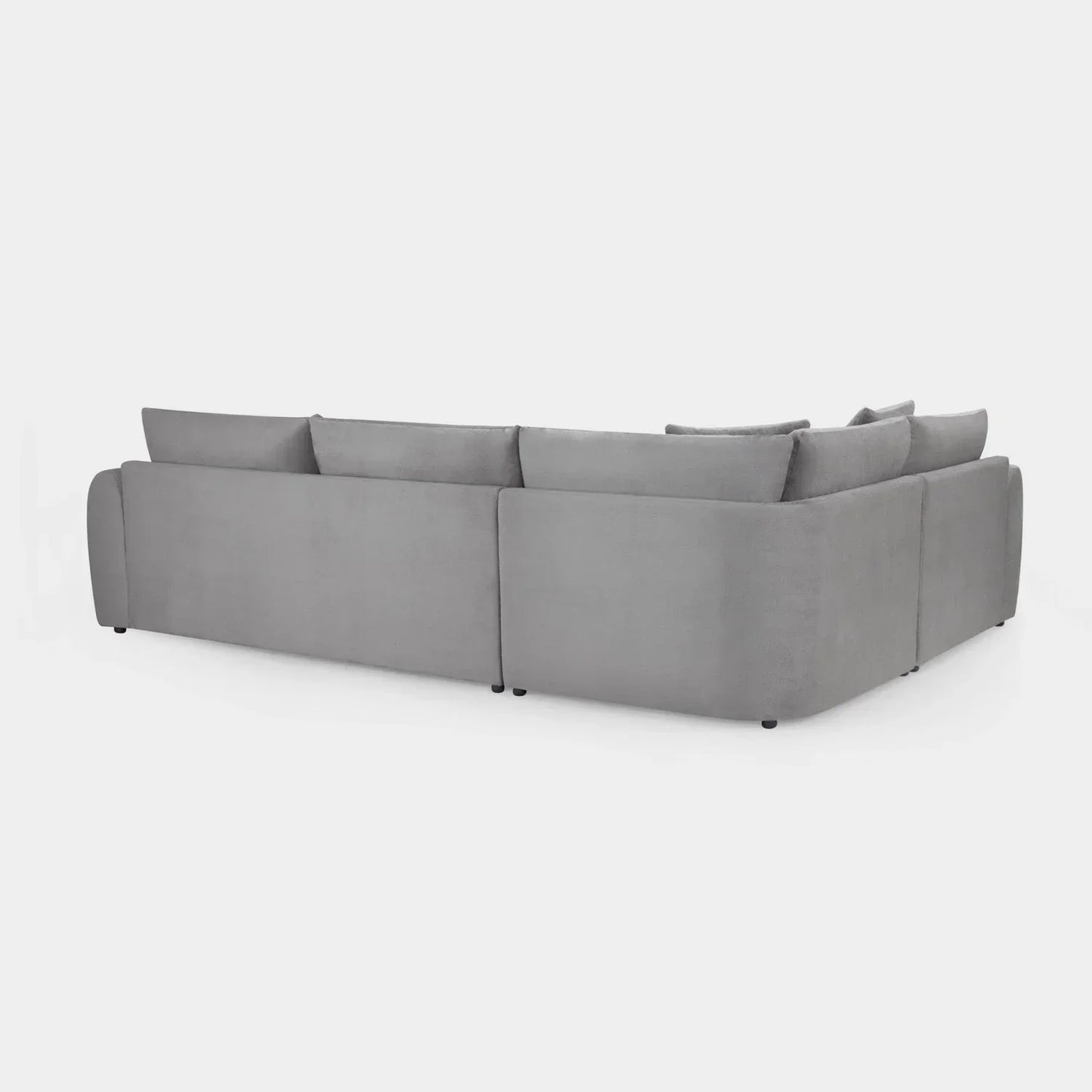 Mirabel Grey Velvet Left Hand Facing Corner Sofa
