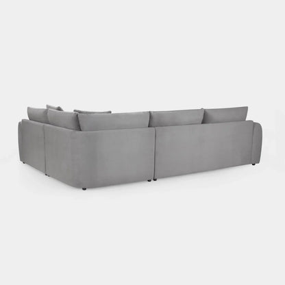 Mirabel Grey Velvet Right Hand Facing Corner Sofa