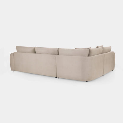 Mirabel Mocha Velvet Left Hand Facing Corner Sofa