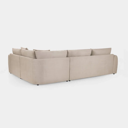 Mirabel Mocha Velvet Right Hand Facing Corner Sofa