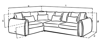 Mirabel Grey Velvet Left Hand Facing Corner Sofa