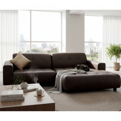 Oslo Open 2 Piece Plan Sofa In Marine Blue Velvet Fabric
