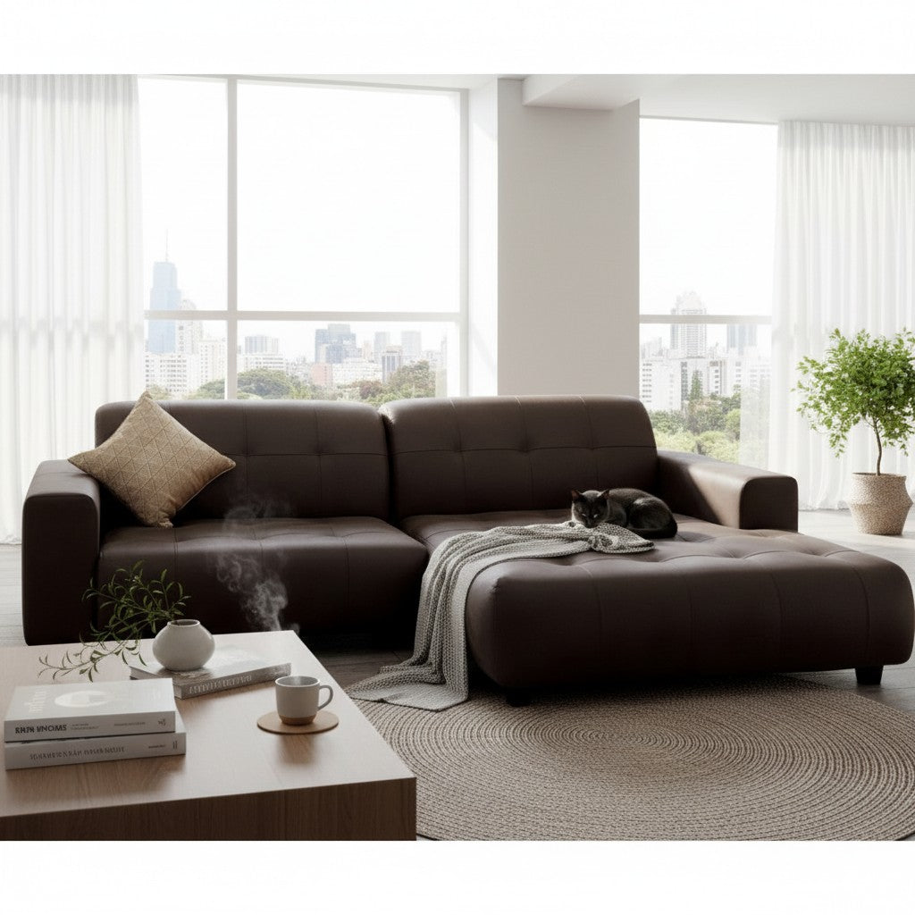 Oslo Open 2 Piece Plan Sofa In Emerald Green Velvet Fabric