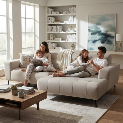 Oslo Open 2 Piece Plan Sofa In Steel Grey Velvet Fabric