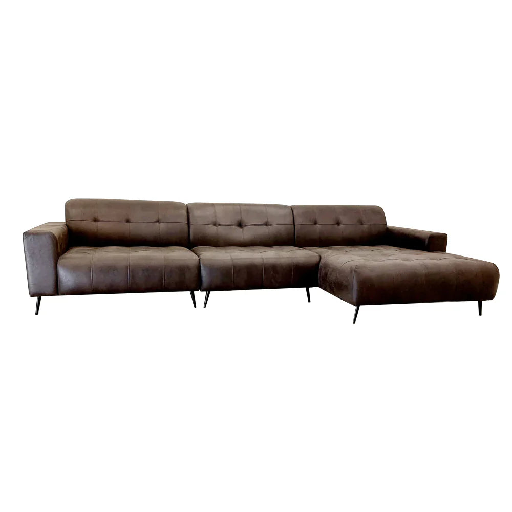 Oslo Open 3 Piece Plan Sofa In Emerald Green Velvet Fabric