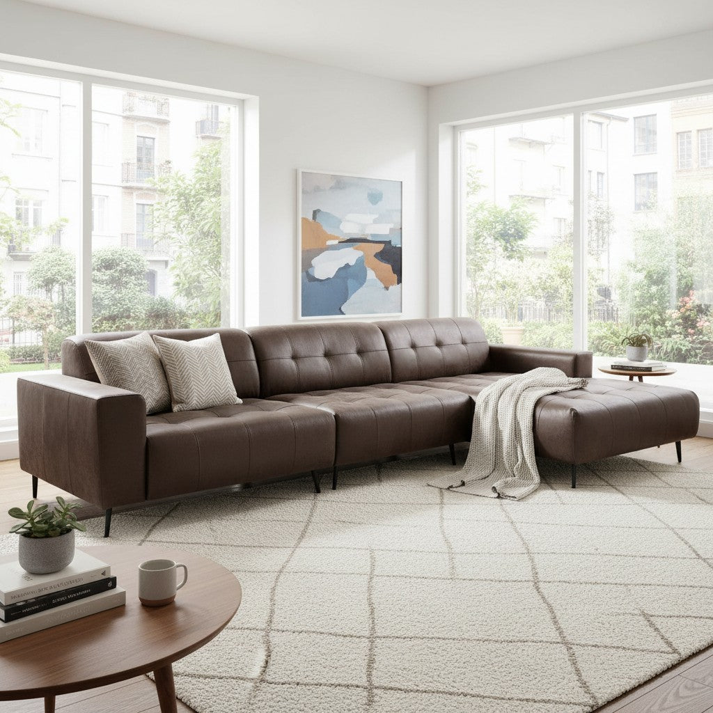 Oslo Open 3 Piece Plan Sofa In Marine Blue Velvet Fabric