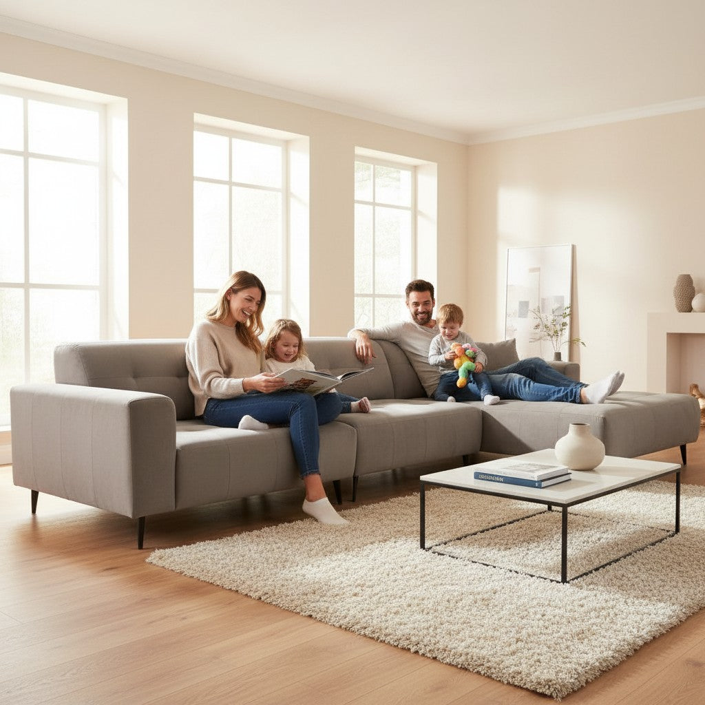 Oslo Open 3 Piece Plan Sofa In Burnt Orange Velvet Fabric
