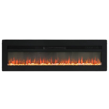 40/50/60 Inch Black/White 9 flame colour Electric Fireplace 1800W Wall Mounted Heater With Installation Kit