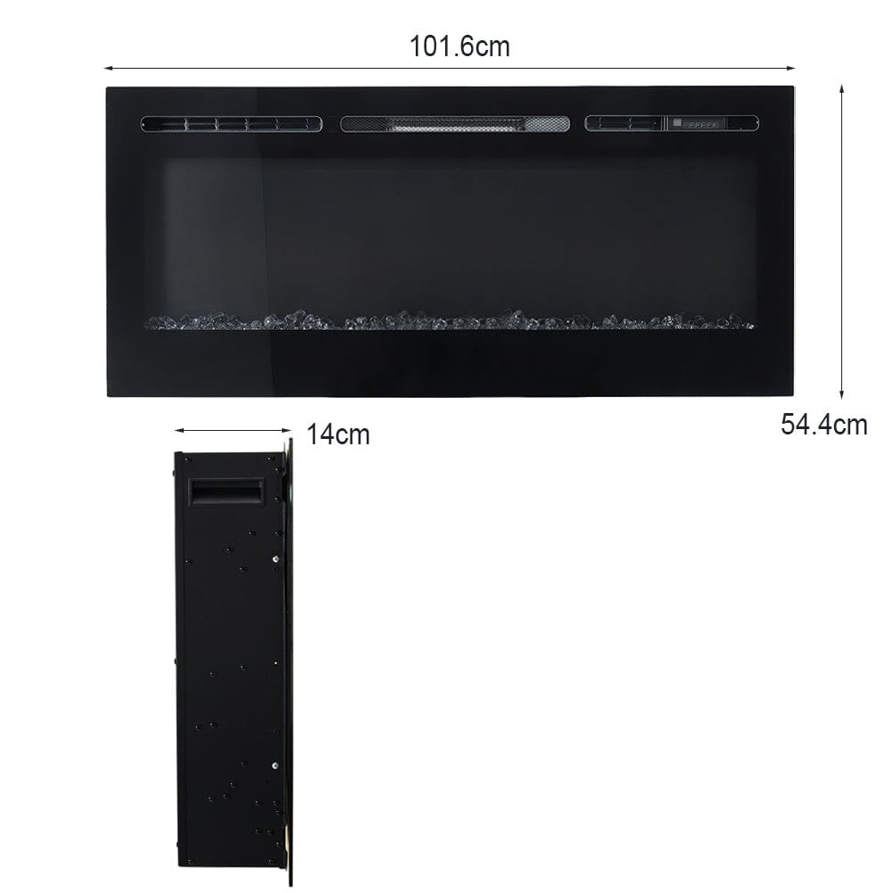 36/40/50/60 Inch 5120 BTU Wall Mounted Fireplace 12 Flame