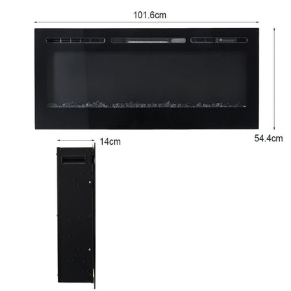 36/40/50/60 Inch 5120 BTU Wall Mounted Fireplace 12 Flame
