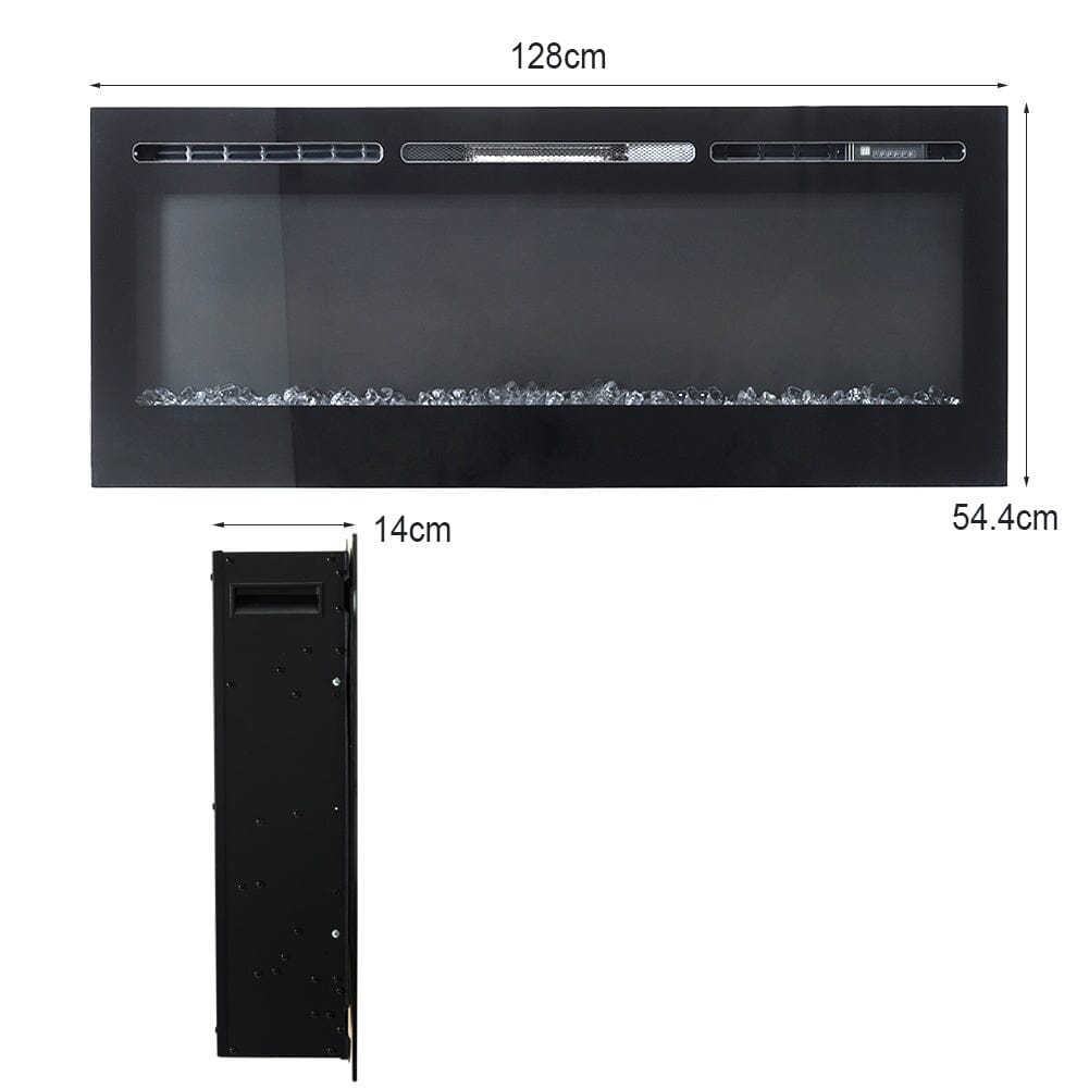 36/40/50/60 Inch 5120 BTU Wall Mounted Fireplace 12 Flame