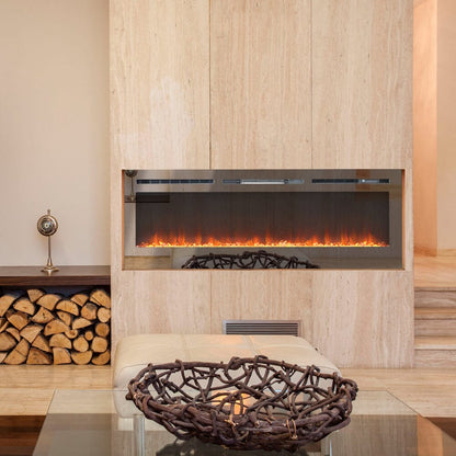 36/40/50/60 Inch 5120 BTU Wall Mounted Fireplace 12 Flame