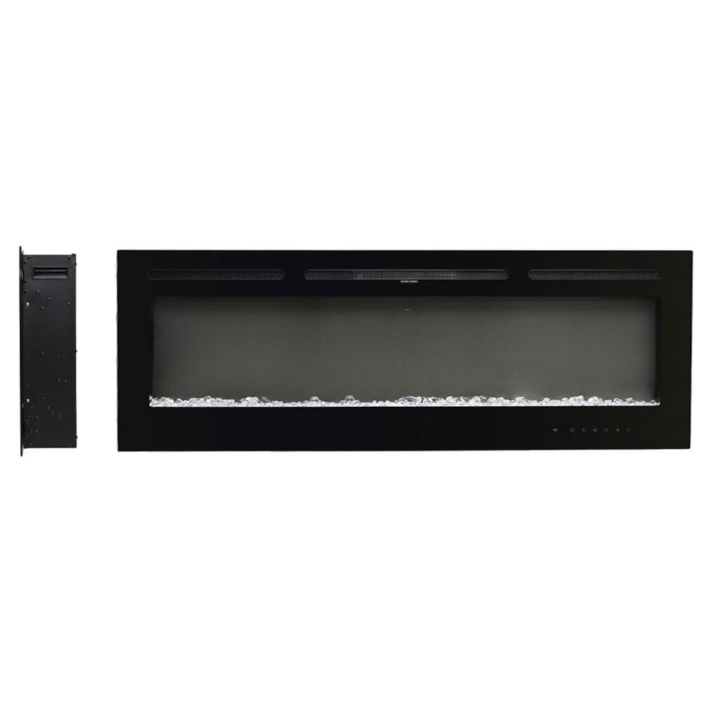70/80/100 Inch Inset Electric Fireplace Built-In Heater with 9 Flame Colour
