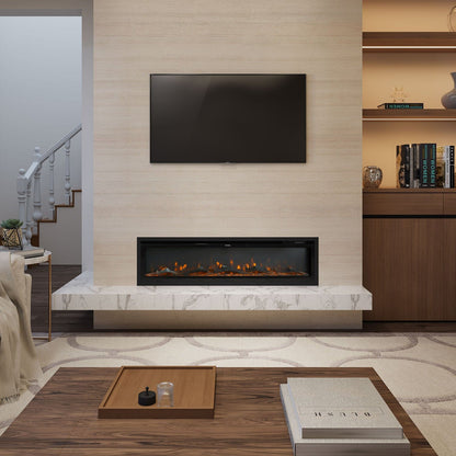 42/50/60/73 inch Electric Fire 12 Vibrant Flame Colours Electric Fireplace with Remote