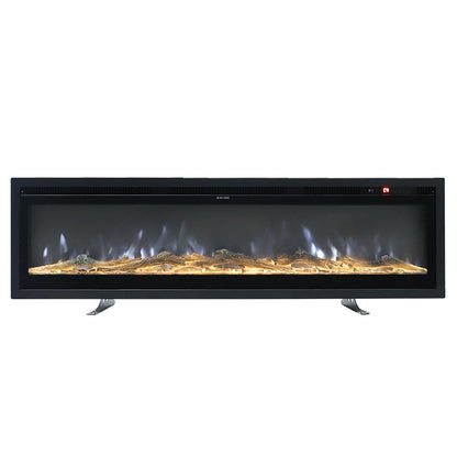70/80/100 Inch Electric Fireplace with Remote 9 Flame Colours Freestanding Fireplaces