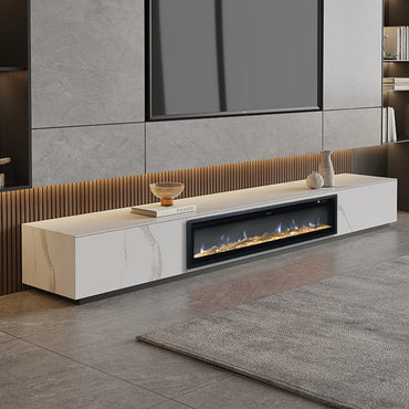 70/80/100 Inch Electric Fireplace with Remote 9 Flame Colours Freestanding Fireplaces
