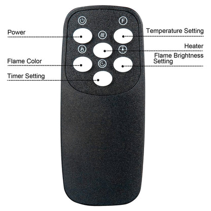 72 inch Wall Mounted Electric Fireplaces With Remote Control 9 Flame Colours Heater