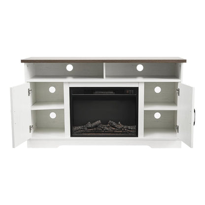 54inch W Freestanding Fireplaces Recessed Electric Fireplace TV Stand