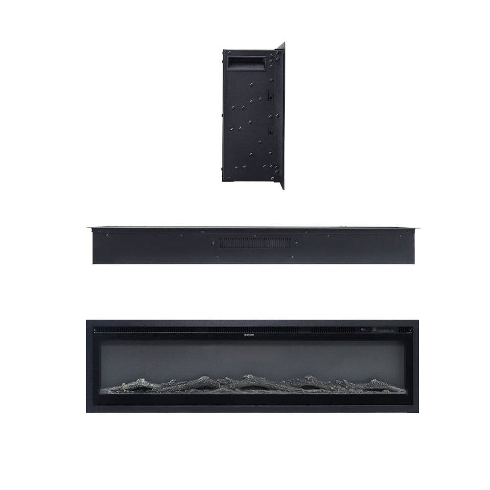 70/80/100 Inch Electric Fireplace with Remote 9 Flame Colours Freestanding Fireplaces