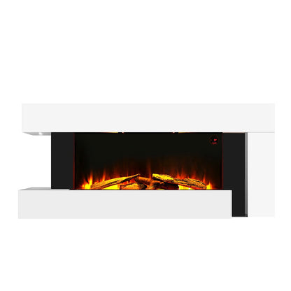 50 Inch 2000W Electric Fireplace Oddly unique L Shaped Wall Mounted Fireplaces