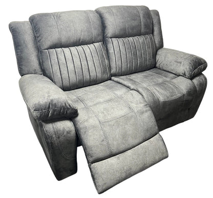 Techno 3, 2 or 1 Seater Electric Recliner Sofa Charcoal Grey Fabric