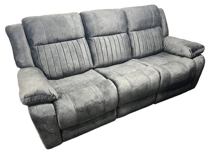 Techno 3, 2 or 1 Seater Electric Recliner Sofa Charcoal Grey Fabric