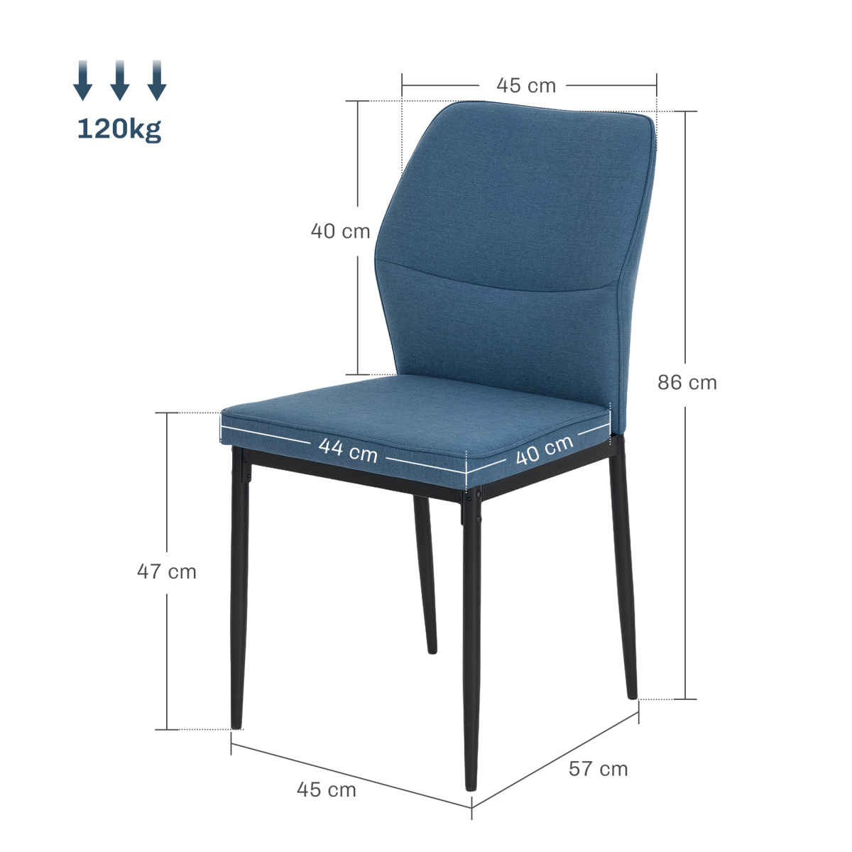 Stylish Velvet Dining Chairs - Ergonomic Support & Space-Saving Design