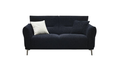 The Albany Luxury Black Boucle Fabric 2 Seater Sofa