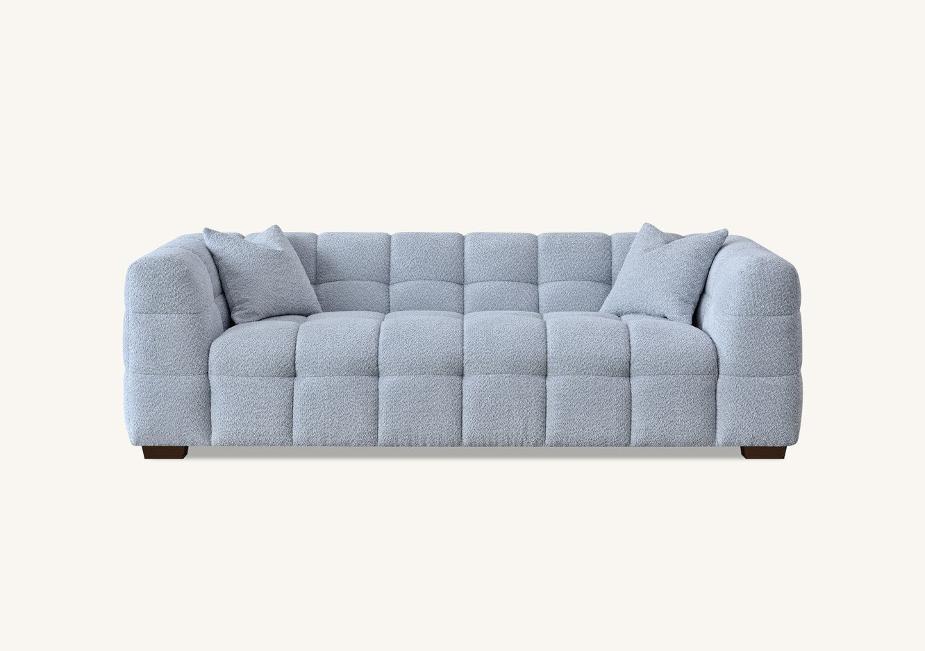 The Bubble Tribeca Pearl Boucle 3 Seater Premium Sofa Boucle Fabric