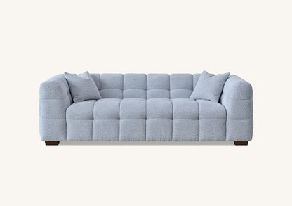 The Bubble Tribeca Pearl Boucle 3 Seater Premium Sofa Boucle Fabric